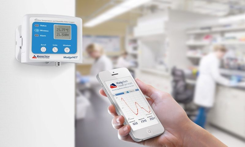 Temperature and humidity monitoring according to GMP/GDP