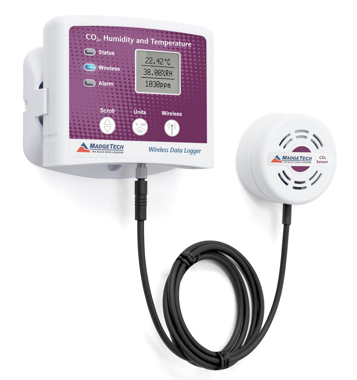Photo: Wireless carbon dioxide, humidity and temperature data logger RFCO2RHTemp2000A